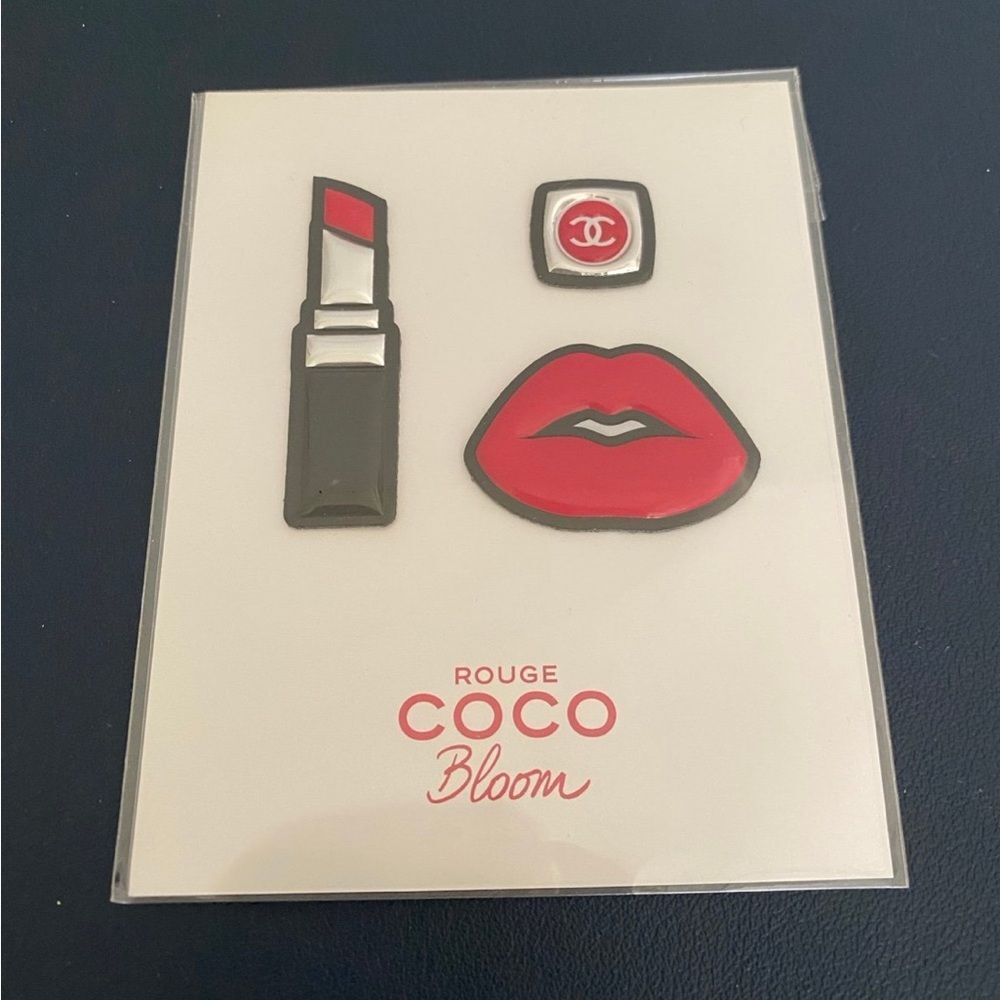 NWT Rare Chanel collectors item Rouge Coco Bloom stickers Brand new and Sealed